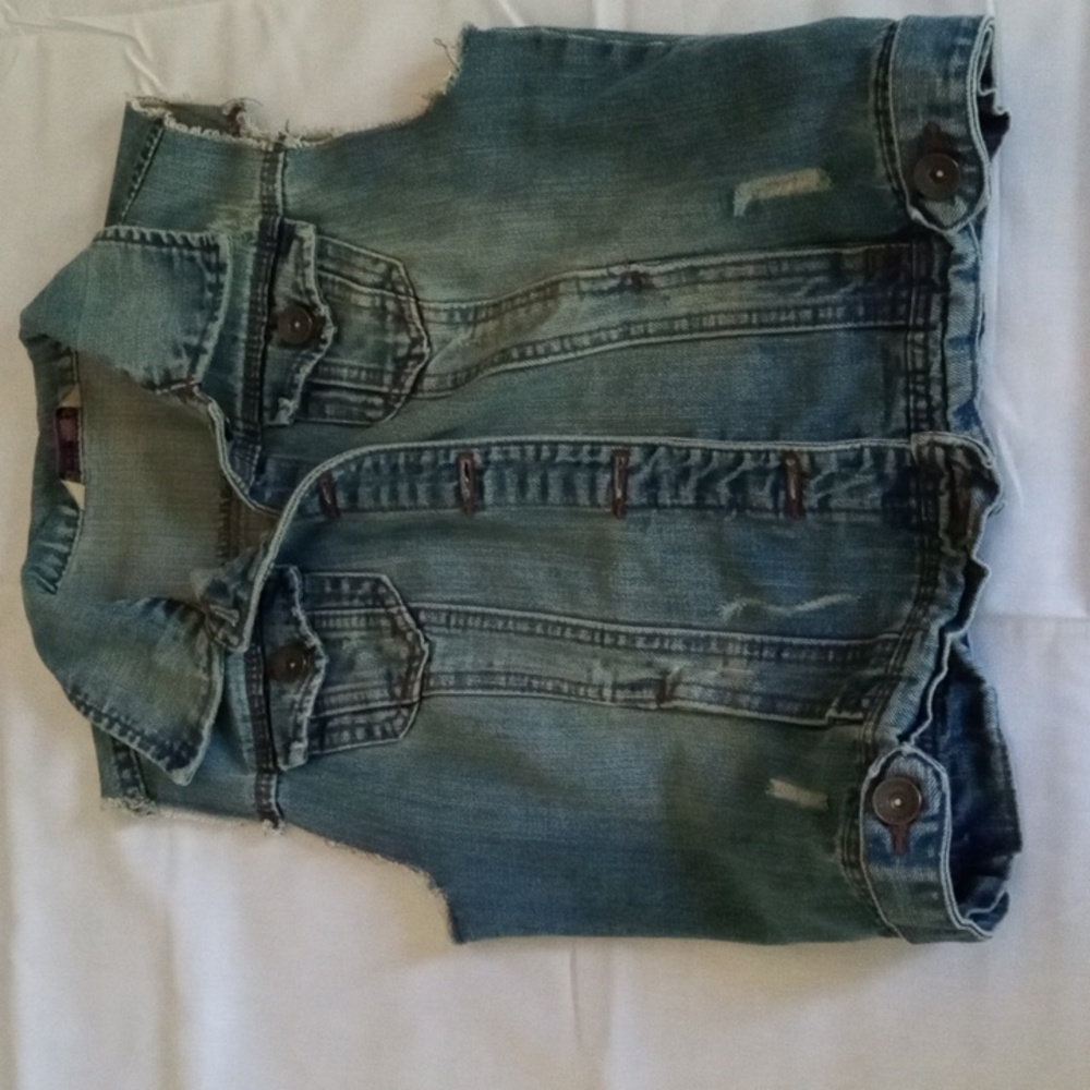 Highway denim jean vest